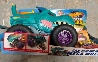 Hot Wheels Monster Trucks Car Chompin  Mega Wrex Vehicle Working Lights & Sounds