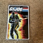 💥 GiJoe 💥 Beachhead 1986 Action Figure Display Case With Cardback Insert