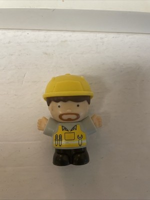 Playgo Mini Wheels Man Mechanic 3'' Figure Yellow Hard Hat Tools Replacement