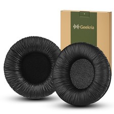 Geekria Protein Leather Ear Pads for Sennheiser PX200, PXC150 Headphones Black 