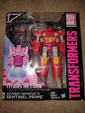 NEW TRANSFORMERS Titans Return SENTINEL PRIME & Autobot Infinitus Voyager class