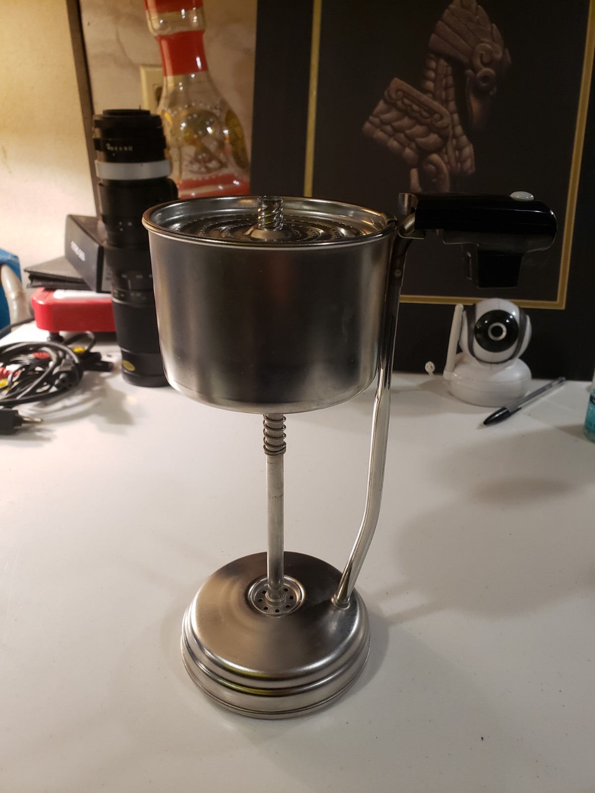 Corning Ware 10 Cup Percolator Coffee Pot Heating Element Parts. No Cord & Lid 
