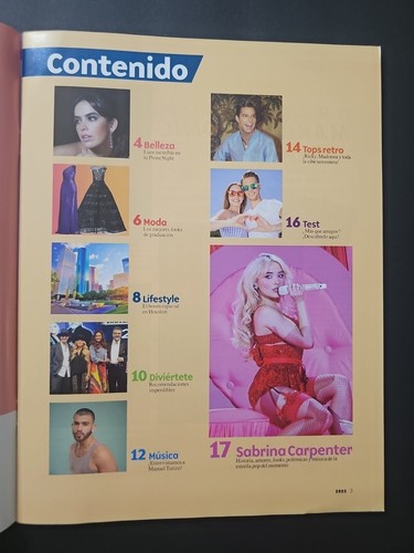 Sabrina Carpenter Manuel Turizo Eres Special Edition Magazine Posters Stickers - Picture 2 of 18