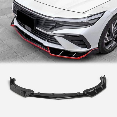 For Hyundai Elantra/Avante Facelift 23+ C Type Plastic Front Lip Splitter 3Pcs