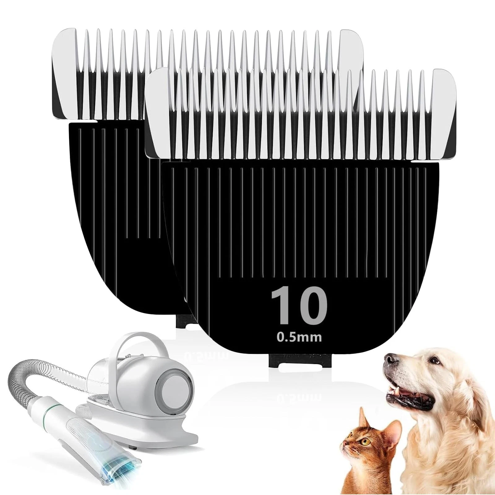 2PCS Replacement Blade for nebot P1 Pro Pet Grooming Kit & Vacuum,Size-10 Cut...