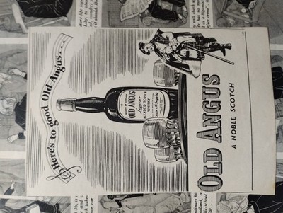 Sk251 Ephemera 1949 Reklame alter Angus Whisky 