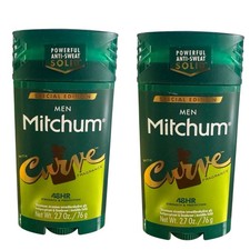  2 Mitchum Men Special Edition CURVE Fragrance Solid Antiperspirant Deodorant