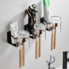 Bathroom Storage Organizer Brush Stand Tooth Shelf Toothbrush Holder