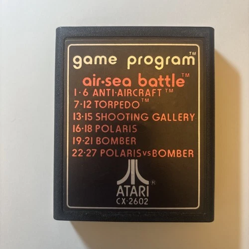 Air Sea Battle Air-Sea Battle for Atari 2600 *Authentic* TEXT LABEL