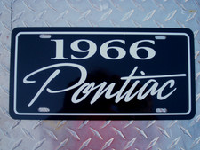 1966 Pontiac License Plate Car Tag 66 Bonneville Catalina Grand Prix Tempest