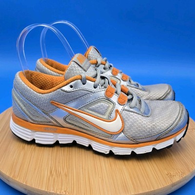 Nike Dual Fusion ST Women's 407847-002 Orange/Silver Running Shoes Size 6.5