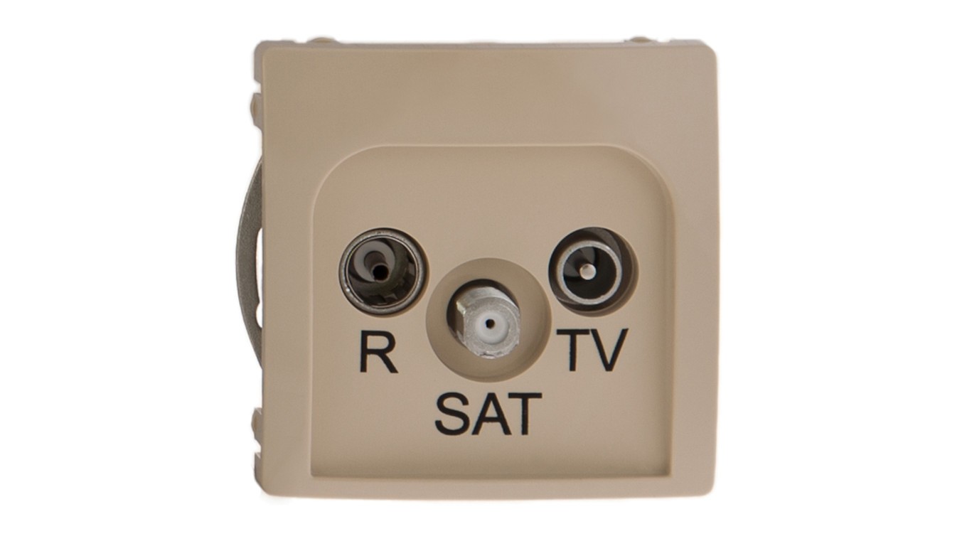 Simon Basic RD/TV/SAT Antenna Socket BMZAR-SAT1.3/1.01/12