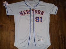 NY Mets 2019 Carlos Gomez Game Worn Used Jersey Final Jersey 150th MLB Patch