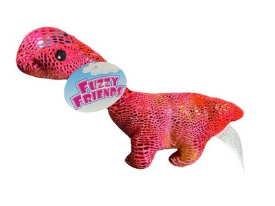 NWT Fuzzy Friends Pink Color Change Dinosaur Plush Stuffed Animal 9.5 