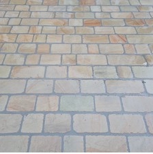 NEW***Yorkstone Tumbled Stone Setts - 100mm £50sqm (150sqm In Stock )