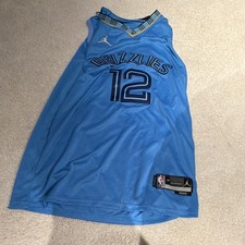 Jordan Memphis Grizzlies Ja Morant #12 NBA Jersey Blue Size 48