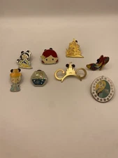 Disney Collector Trading Pins- Set Of 8 Assorted