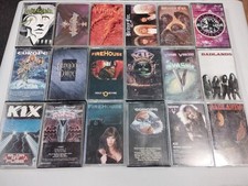 80s Hard Rock / Hair Metal Cassette Lot 18  Winger KIX Europe FireHouse Badlan