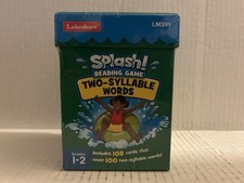Lakeshore LM391 Splash Reading Game Two-Syllable Words Grades 1-2