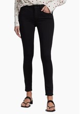 rag bone Cate Mid-Rise Skinny Jeans In No Fade Black 195 NWT size 25