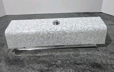 Vintage 15'' x 4'' MCM ''U'' SHAPE BATHROOM VANITY Light Fixture Atomic Star SHADE