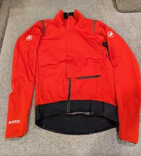 Castelli Alpha Doppio RoS Jacket, Pompeian Red - size small