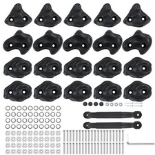 20 Unique Rock Wall Climbing Holds Extra Large for Kids or Adult,DIY Climbing...