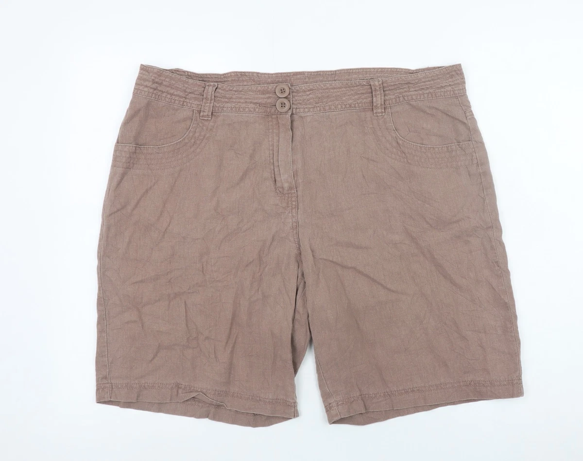Short Bermuda Femme Marks And Spencer - Vert, Taille 6 - Zip, Coupe Régulière - Neuf Sans étiquettes