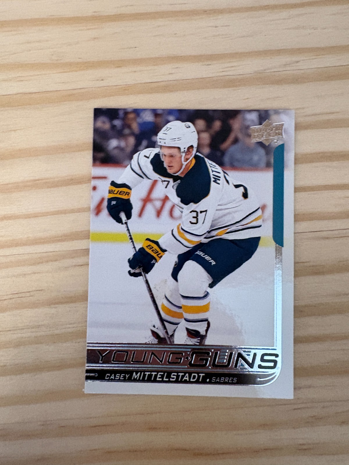 2018-19 Upper Deck #453 Casey Mittelstadt YG RC - Buffalo Sabres