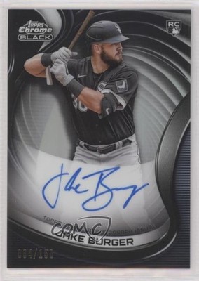 2022 Topps Chrome Black Refractor /150 Jake Burger #CBA-JBU Rookie Auto RC 0rm0