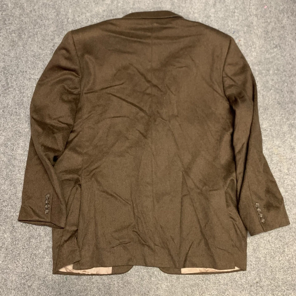 Jack Victor Cashmere and Mink Blazer 2 Botões Terno Jaqueta Masculina Luxo Canadá 46R - Imagem 3 de 4