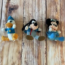 VTG Disney 1984 Mickey's Christmas Carol Plush Minnie Goofy Donald 80s Lot 3