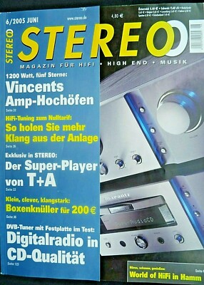 STEREO 6/05, YAMAHA B 6, WHARFEDALE DIAMOND 9.1, VINCENT SP 998, T+A D 10,AUDIO