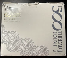 Mayfair Linen 500 Thread Count Cotton 3PC Twin XL Sheet Set, Ivory - NOB