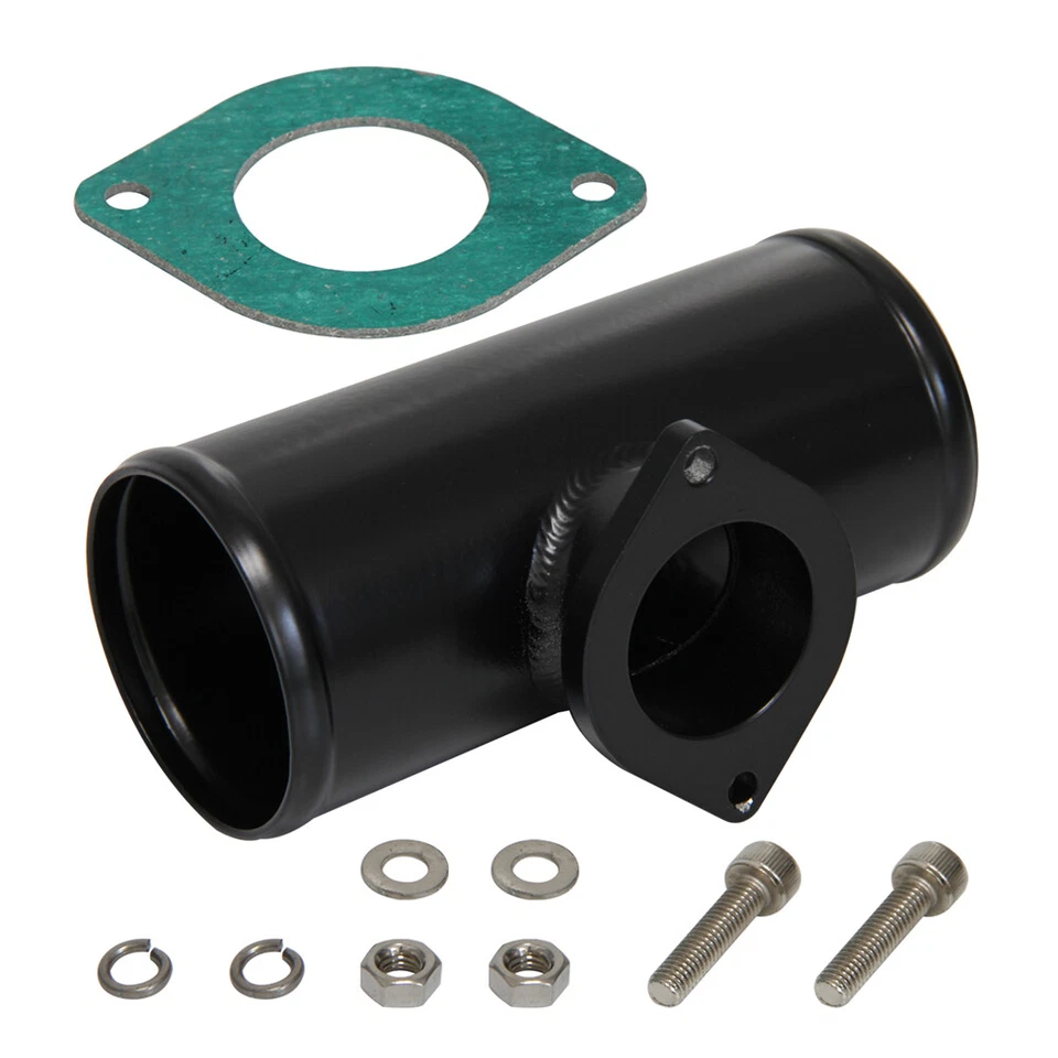 Tubo de brida turbo de 2,75" 70 mm para adaptador de válvula de soplado GD-RS FV RZ BOV negro Foto 2 de 4