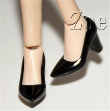 1:12 Black High Heels Shoes For 6inch Female Phicen TBL Action Figure Body Toys
