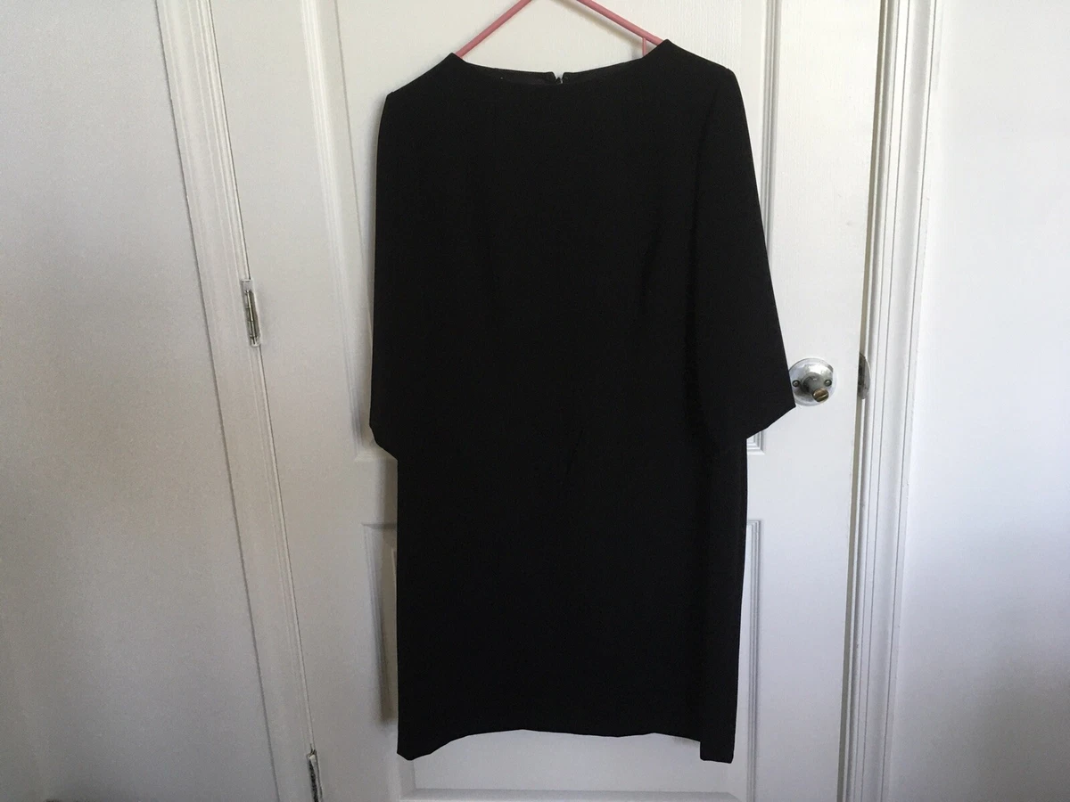 pre owned WOMENS black dress size 14 W by LAFAYETTE 148