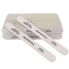 New 100pcs Wooden Nail Art Sanding Buffer Files 180/240 Double Side UV Gel Tips