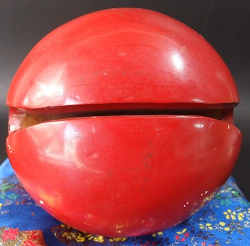bwd2504 JAPANESE BUDDHIST MOKUGYO WOODEN FISH DRUM 18 cm WIDTH by GYOKURIN - Picture 5 of 15