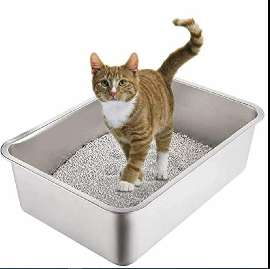 stainless steel litter pan