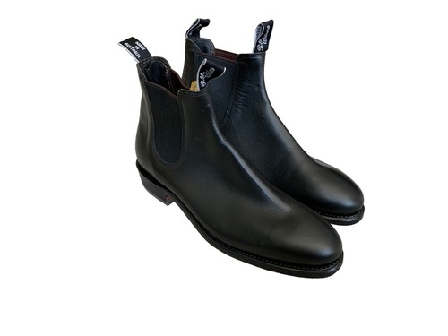 BRAND NEW - R.M. Williams Women’s Adelaide Black / Yearling Boots - MSRP$495 - Afbeelding 1 van 3