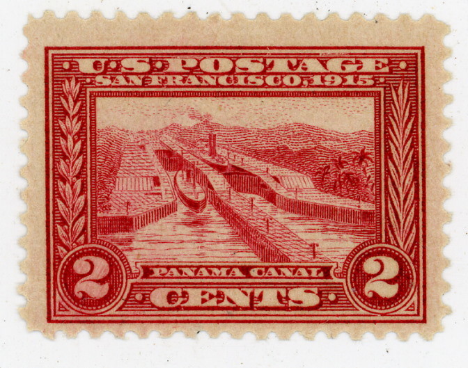 1913 Scott #398 2 cents Panama Canal MINT NH OG   LOOK