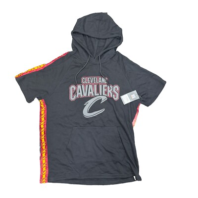 Cleveland Cavaliers Short Sleeve Hoodie NBA Team Wear Brand New With Tags Small