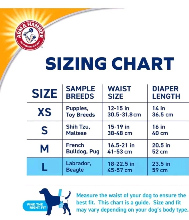 Pañales para perros hembra Arm & Hammer for Pets, talla grande, 24 unidades- Ultra-absorbente Foto 2 de 4