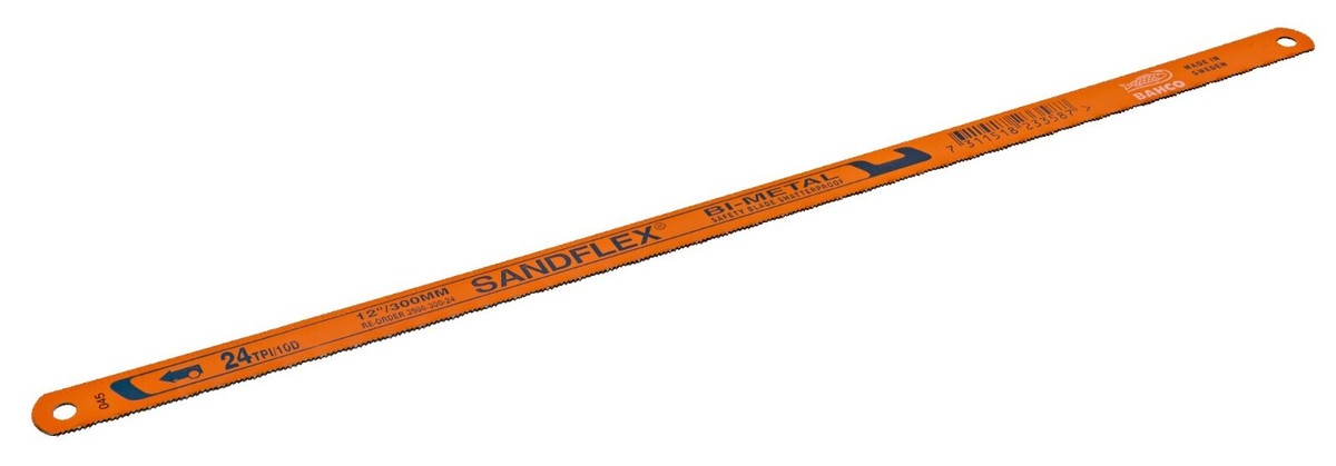 BAHCO SANDFLEX HACKSAW BLADES – 24TPI 12”/300mm HSS BI-METAL