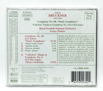 GEORG TINTNER ⸺ BRUCKNER symphony no.00 ⸺ NAXOS CD NM | eBay