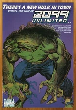 1993 Marvel Comics 2099 Unlimited Vintage Print Ad/Poster Hulk Promo Pop Art 90s
