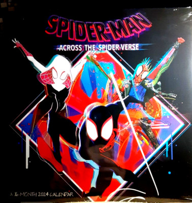 2024-spider-man-16-month-wall-calendar-12-x-24-open-fast-delivery-ebay