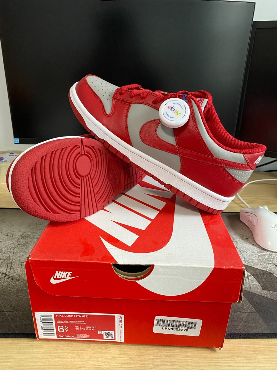 Nike Dunk Low Retro Medium Grey Varsity Red UNLV (GS) (2021