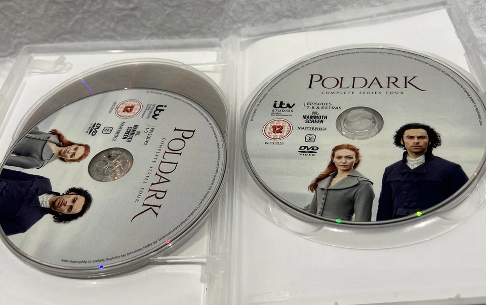 PolDark DVD - Complete Series 4 - Aidan Turner   W/ Special Features Very Good - Image 3 of 4